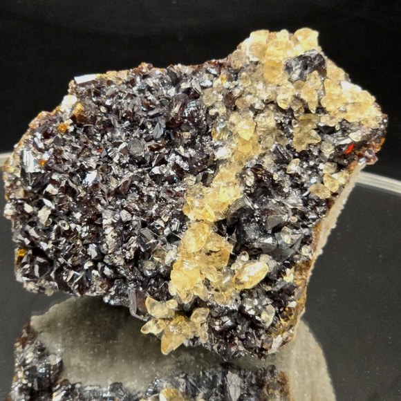 Sphalerite W Calcite Elmwood Mine Tennessee - Picture 1 of 3